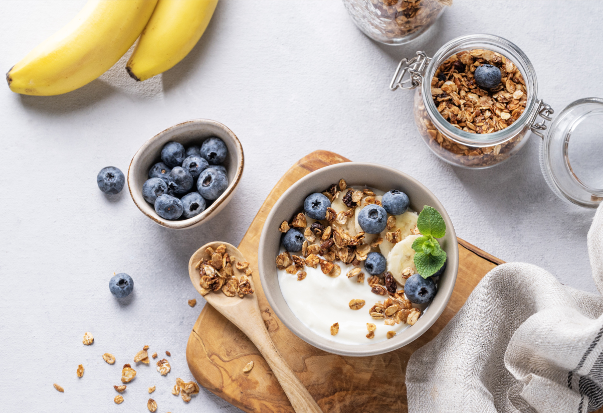 Balanced diet for dental care.